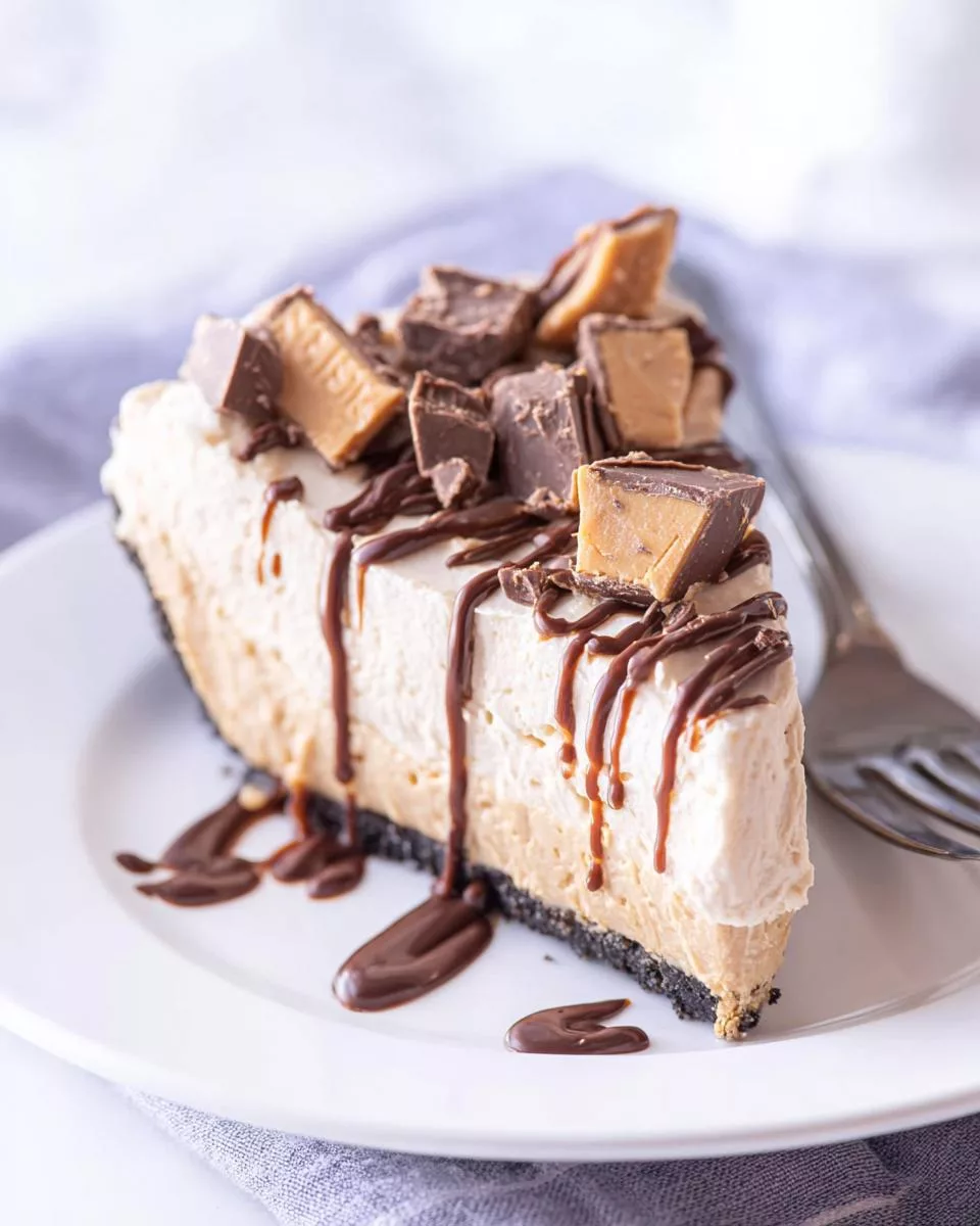 Easy Reese’s Peanut Butter Pie - detail 1