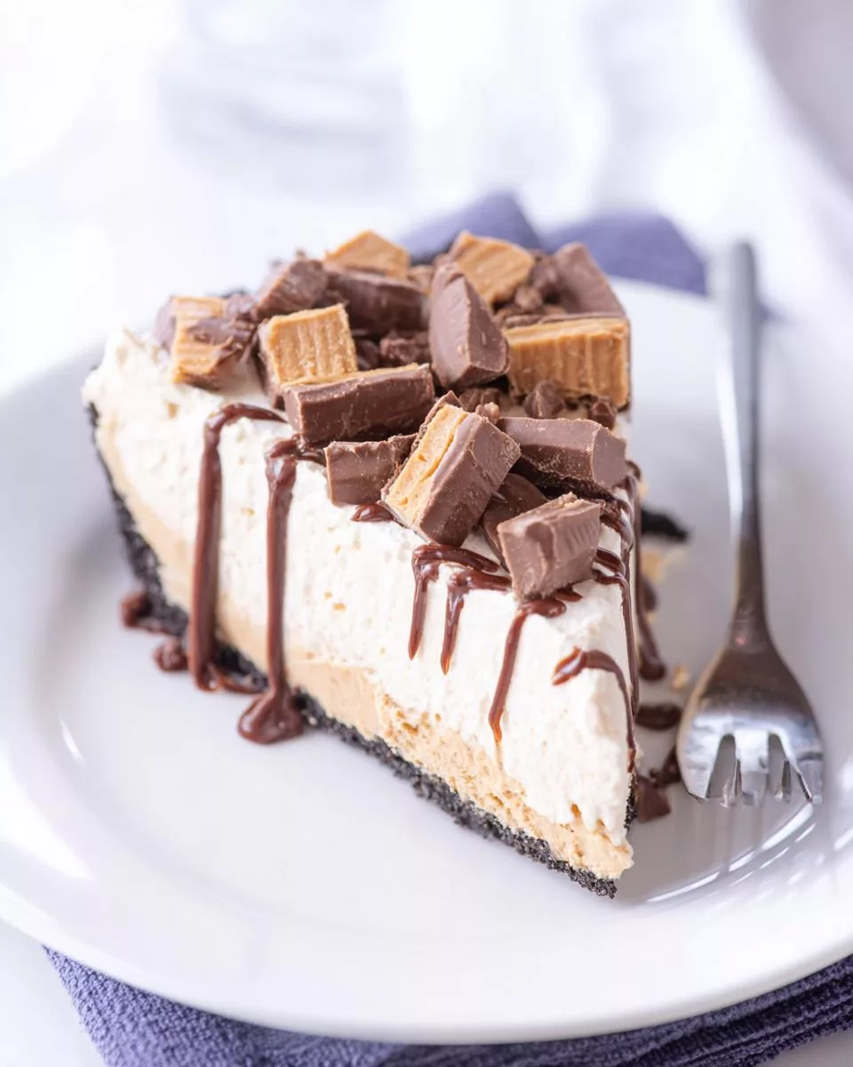 Easy Reese’s Peanut Butter Pie - detail 2