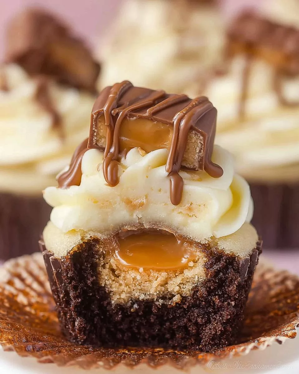 Easy Twix Bars Cupcakes - detail 1