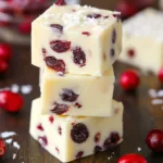 Easy White Chocolate Cranberry Fudge