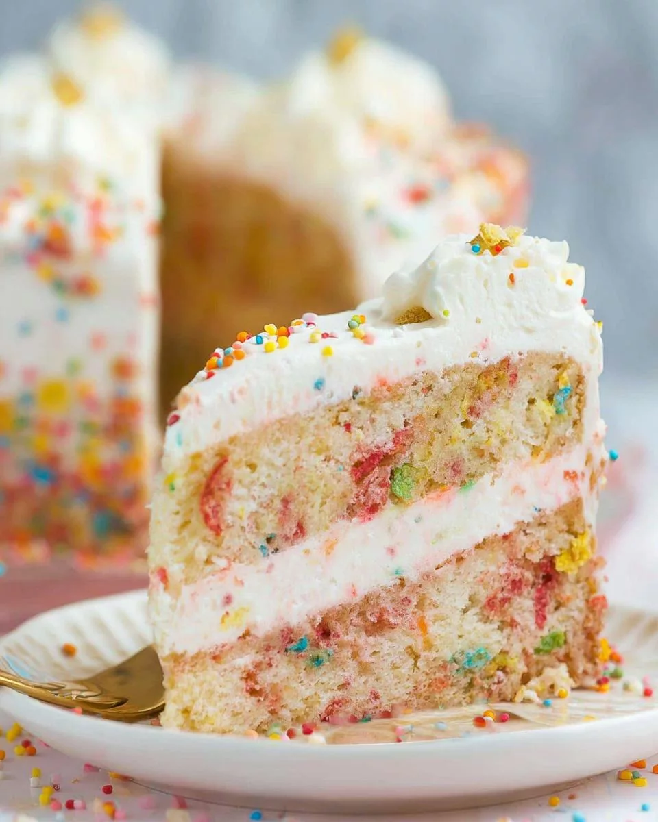 Fruity Pebbles Ice Cream Cake - detail 1