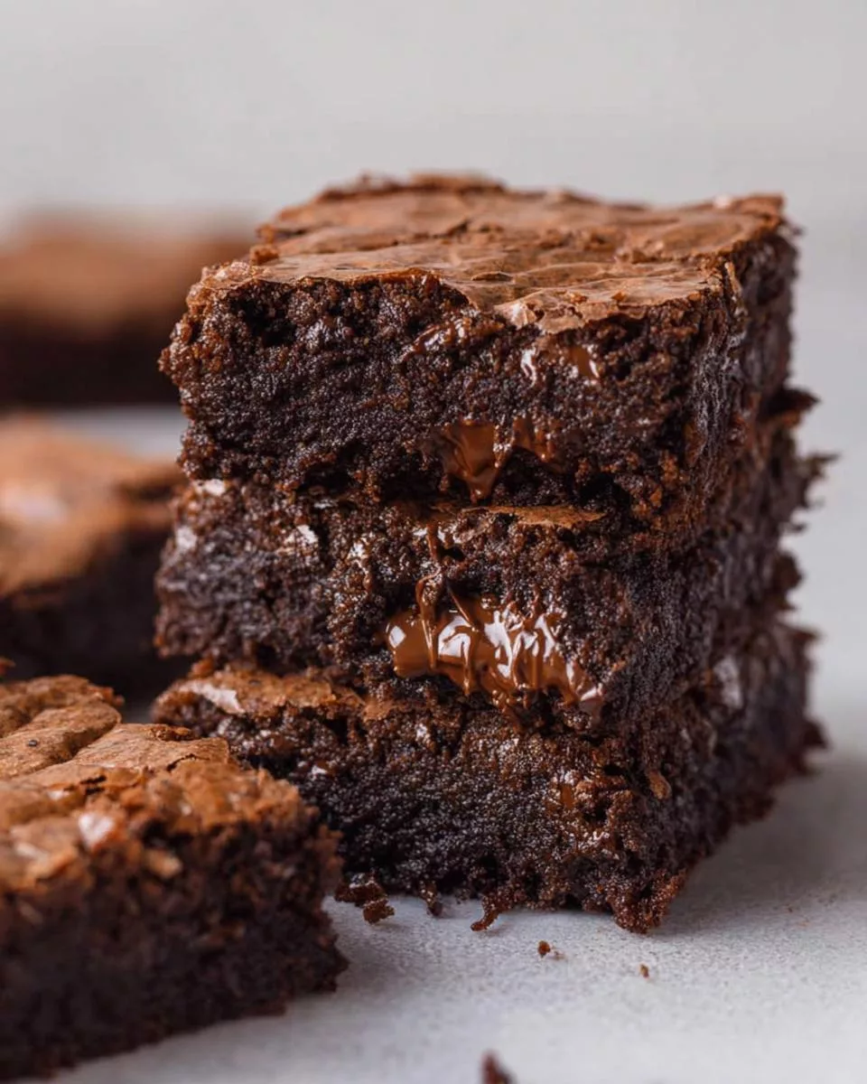 Fudgy Brown Butter Brownies with Crinkly Tops - detail 2