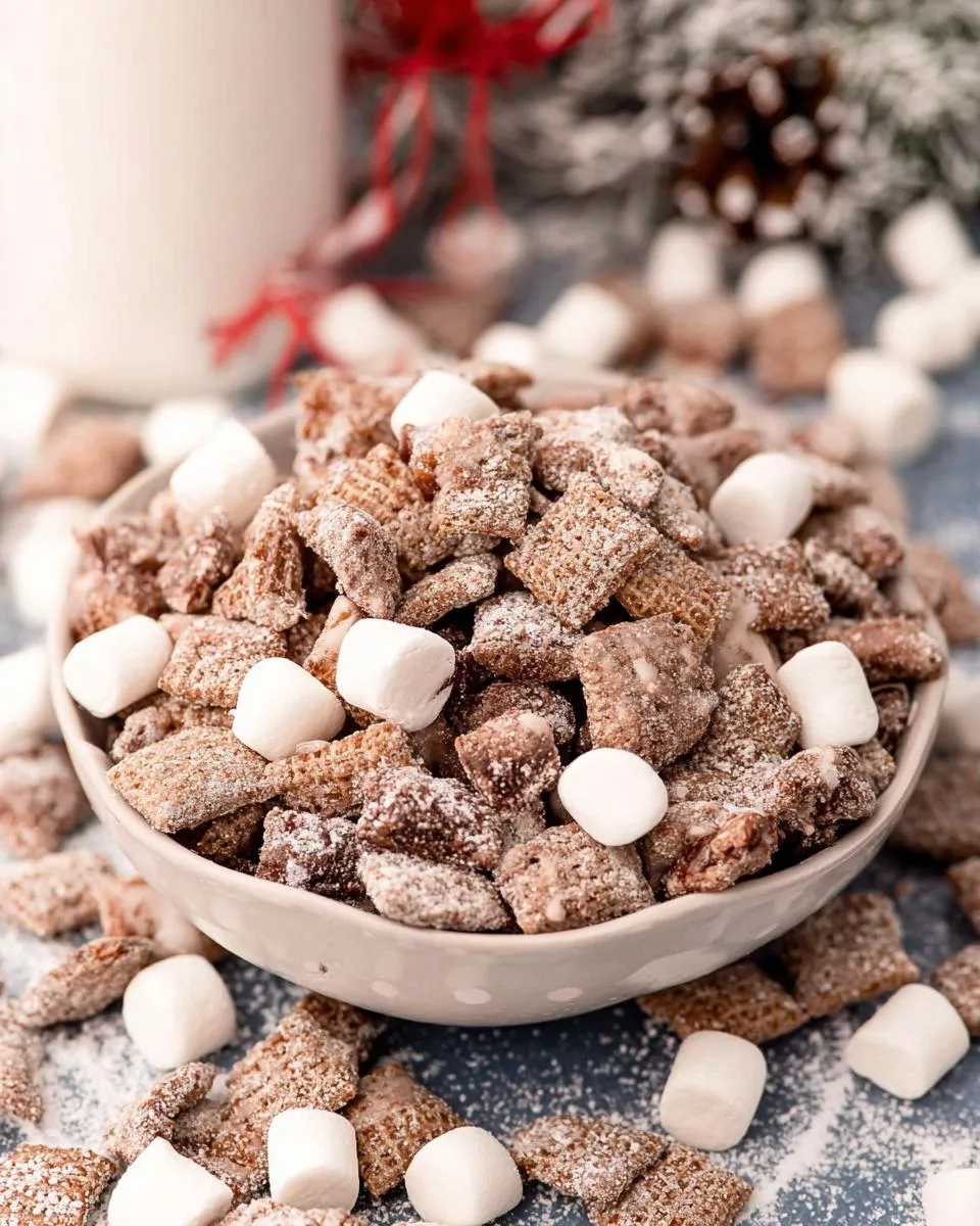 Hot Chocolate Muddy Buddies - detail 2