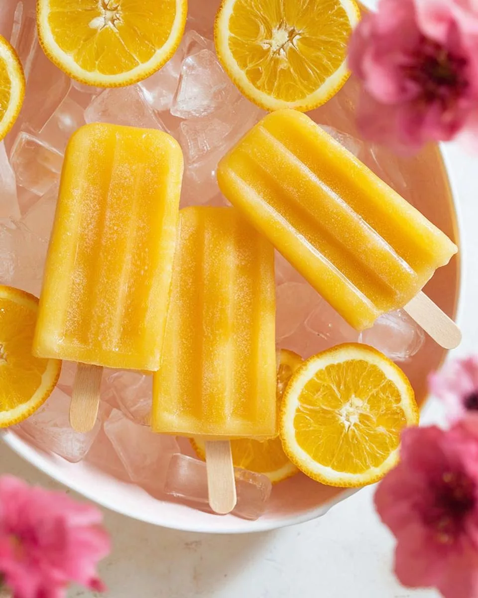 How to Make Popsicles – Orange Cream Popsicle - detail 1