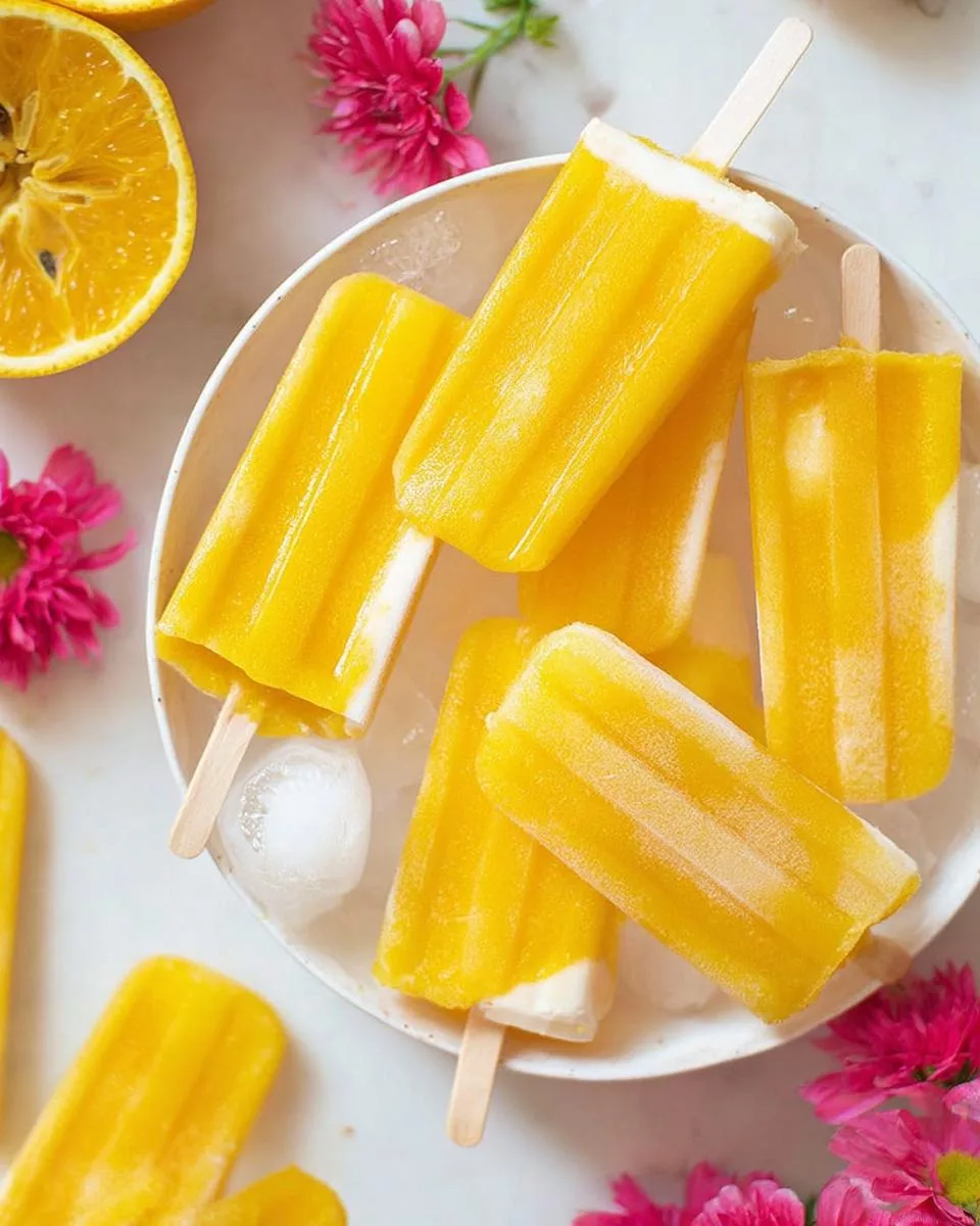 How to Make Popsicles – Orange Cream Popsicle - detail 2