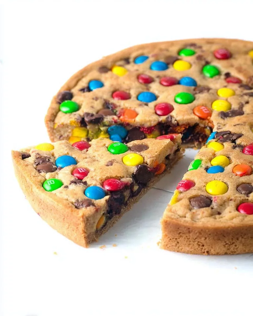 M&M Candy Cookie Pie - detail 1
