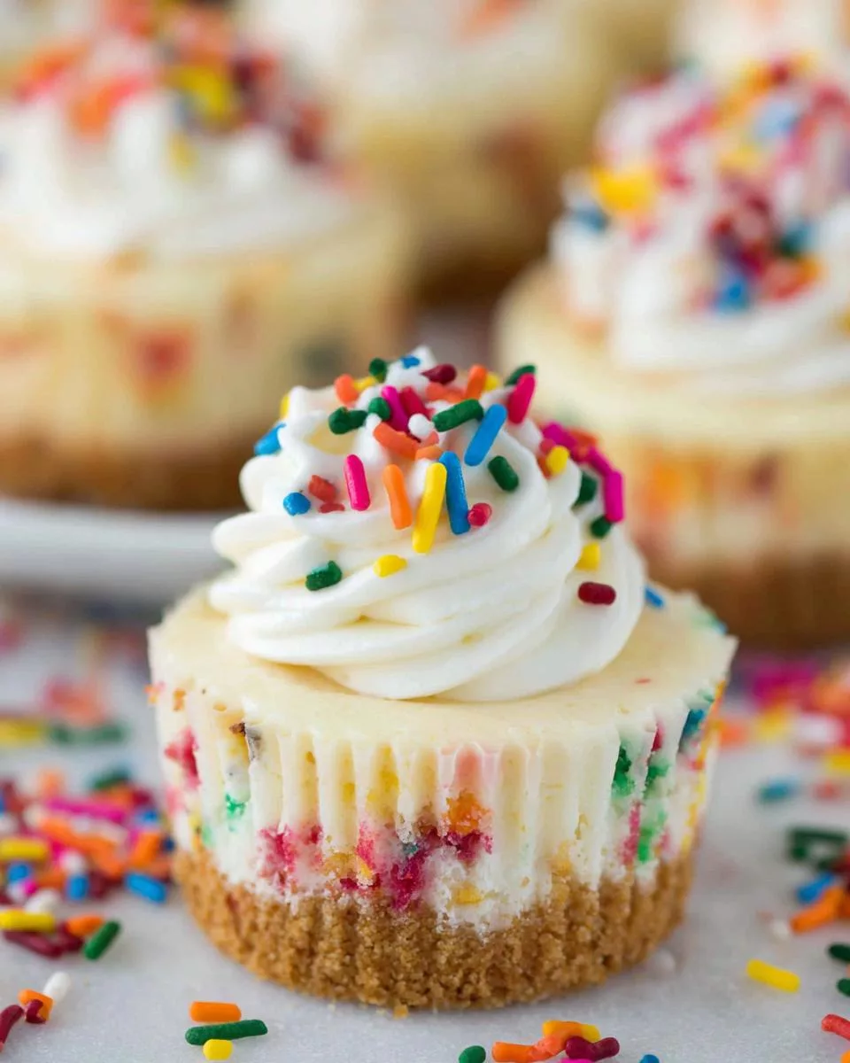 Mini Funfetti Cheesecakes - detail 2