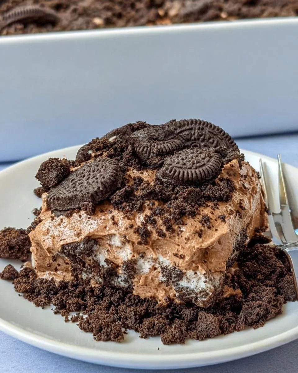 Mocha Oreo Dirt Cake - detail 1