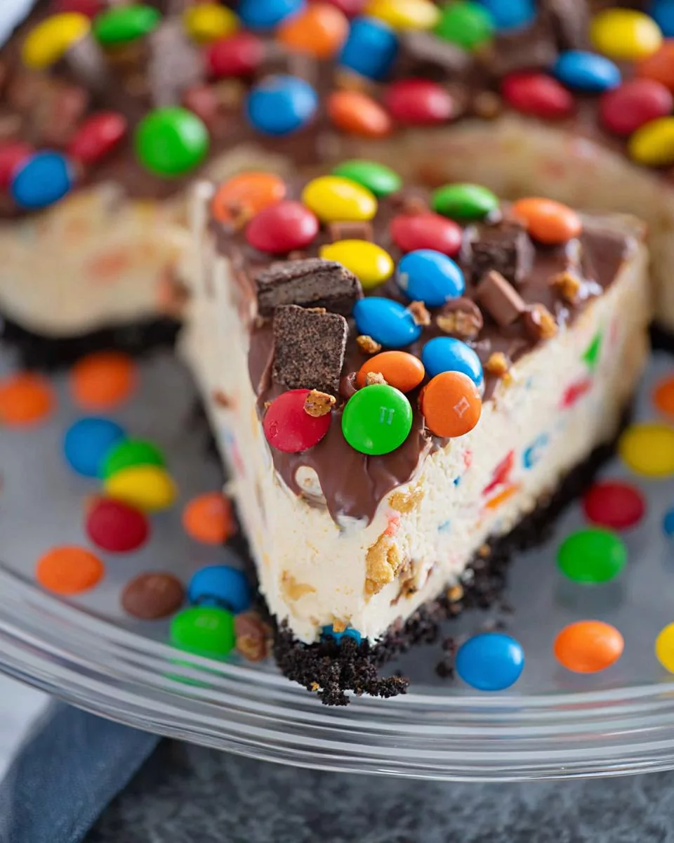 No Bake M&M Pie - detail 2