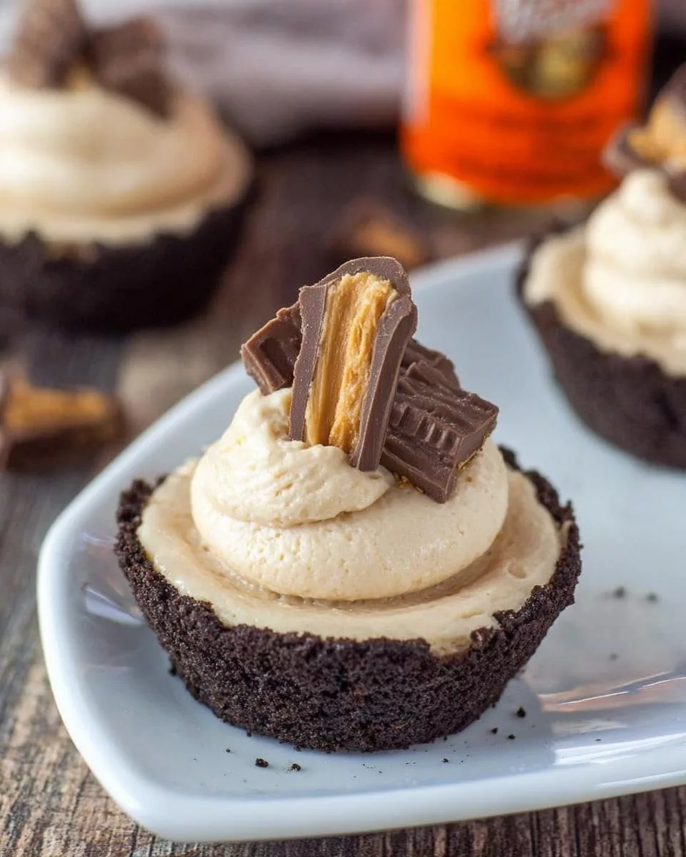 No Bake Mini Peanut Butter Cheesecakes - detail 1