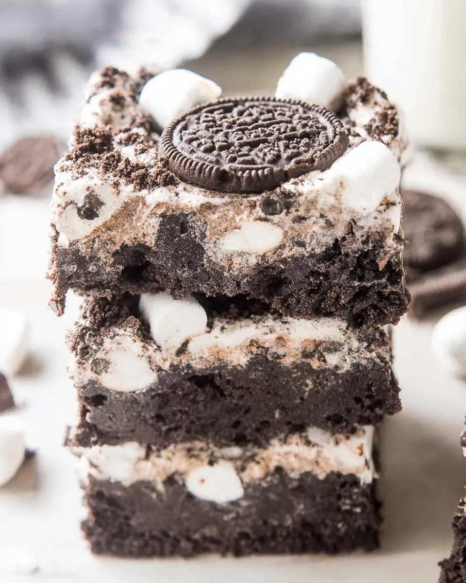 No Bake OREO Marshmallow Bars - detail 1