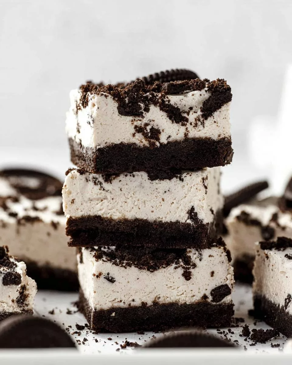 No-Bake Oreo Cheesecake Bars - detail 1