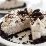 No Bake Oreo Pie with Chocolate Graham Cracker Crust