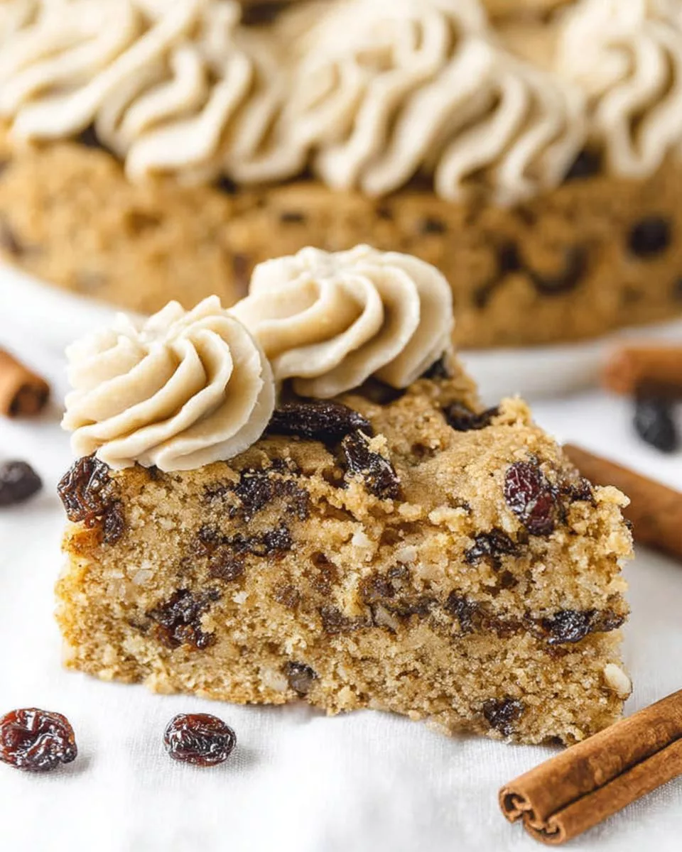 Oatmeal Raisin Cookie Cake - detail 2
