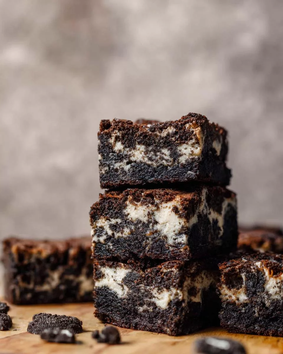 Oreo Cheesecake Brownies - detail 1