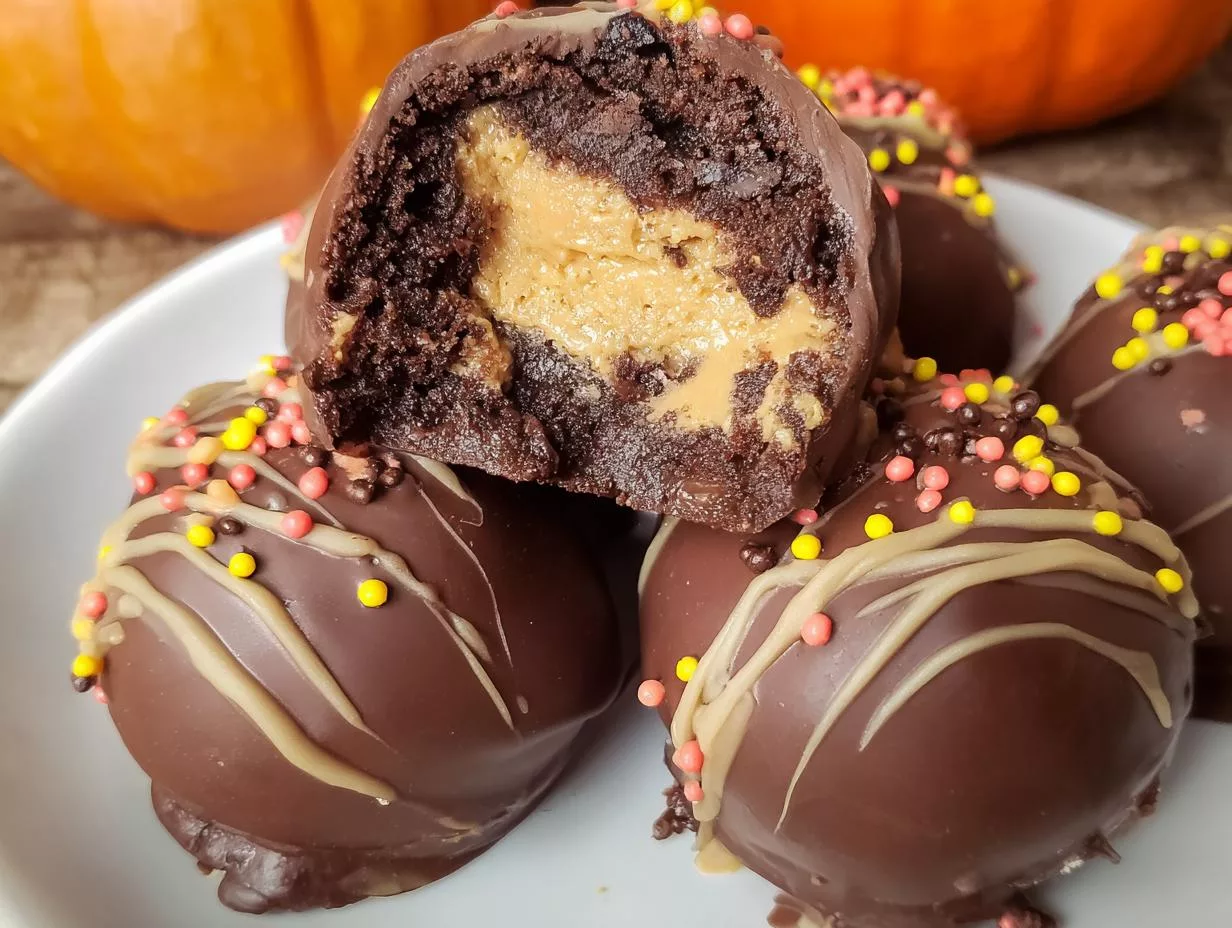 Peanut Butter Brownie Bombs - detail 1