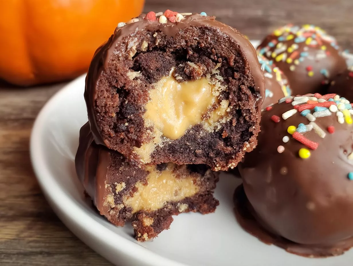 Peanut Butter Brownie Bombs - detail 2