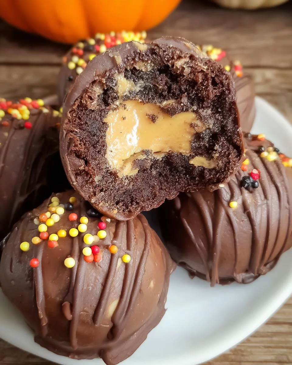 Peanut Butter Brownie Bombs - detail 3