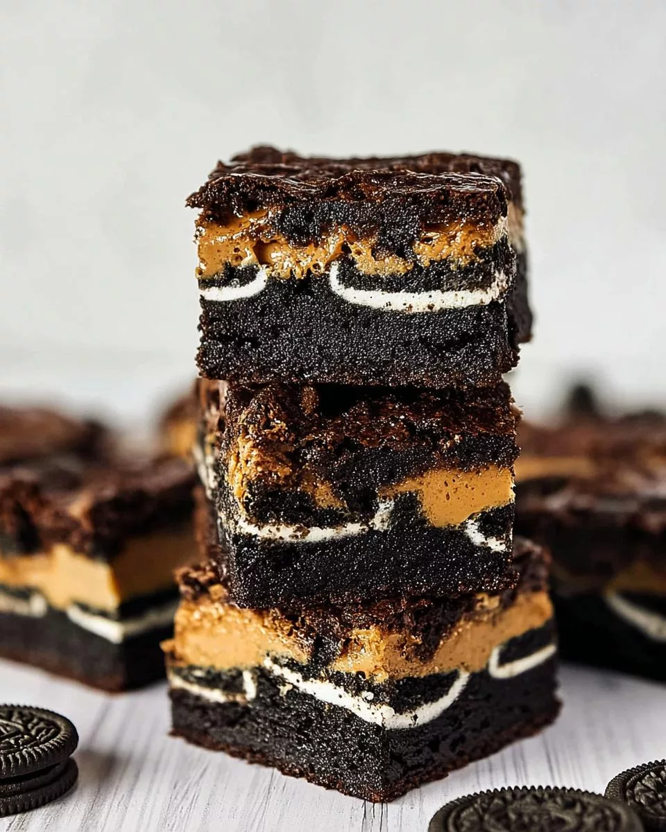 Peanut Butter Cheesecake Oreo Brownies - detail 1