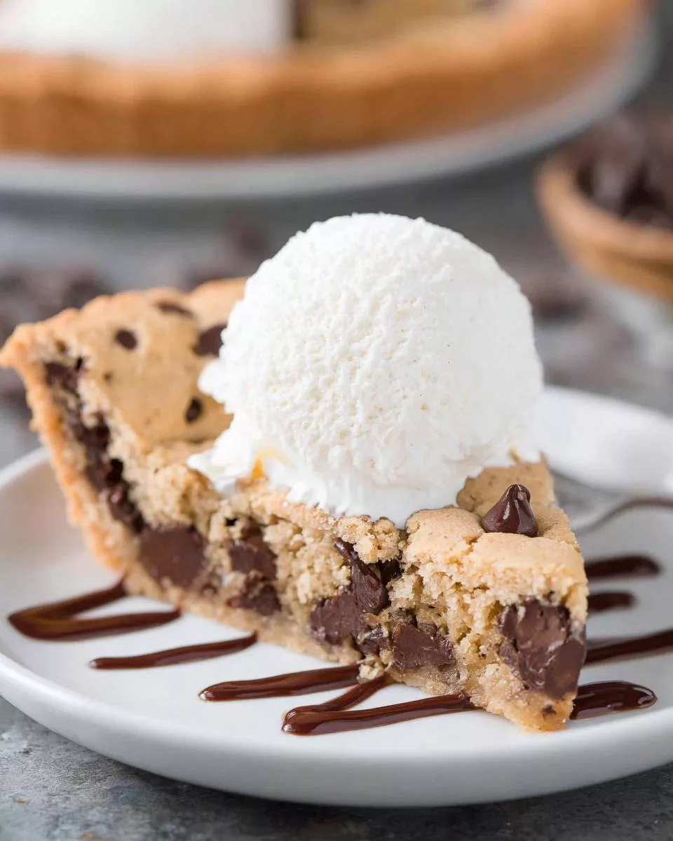 Peanut Butter Chocolate Chip Cookie Pie - detail 1