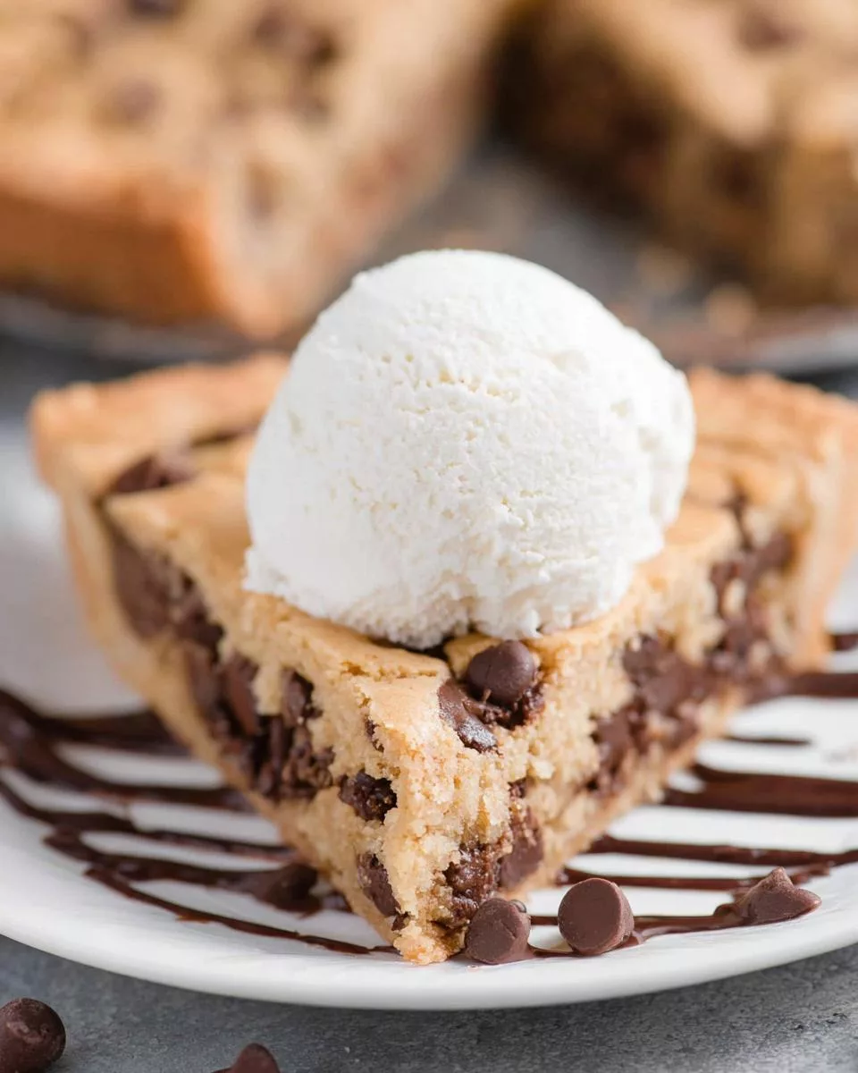 Peanut Butter Chocolate Chip Cookie Pie - detail 2