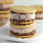 Peanut Butter Cookie Ice Cream Sandwiches