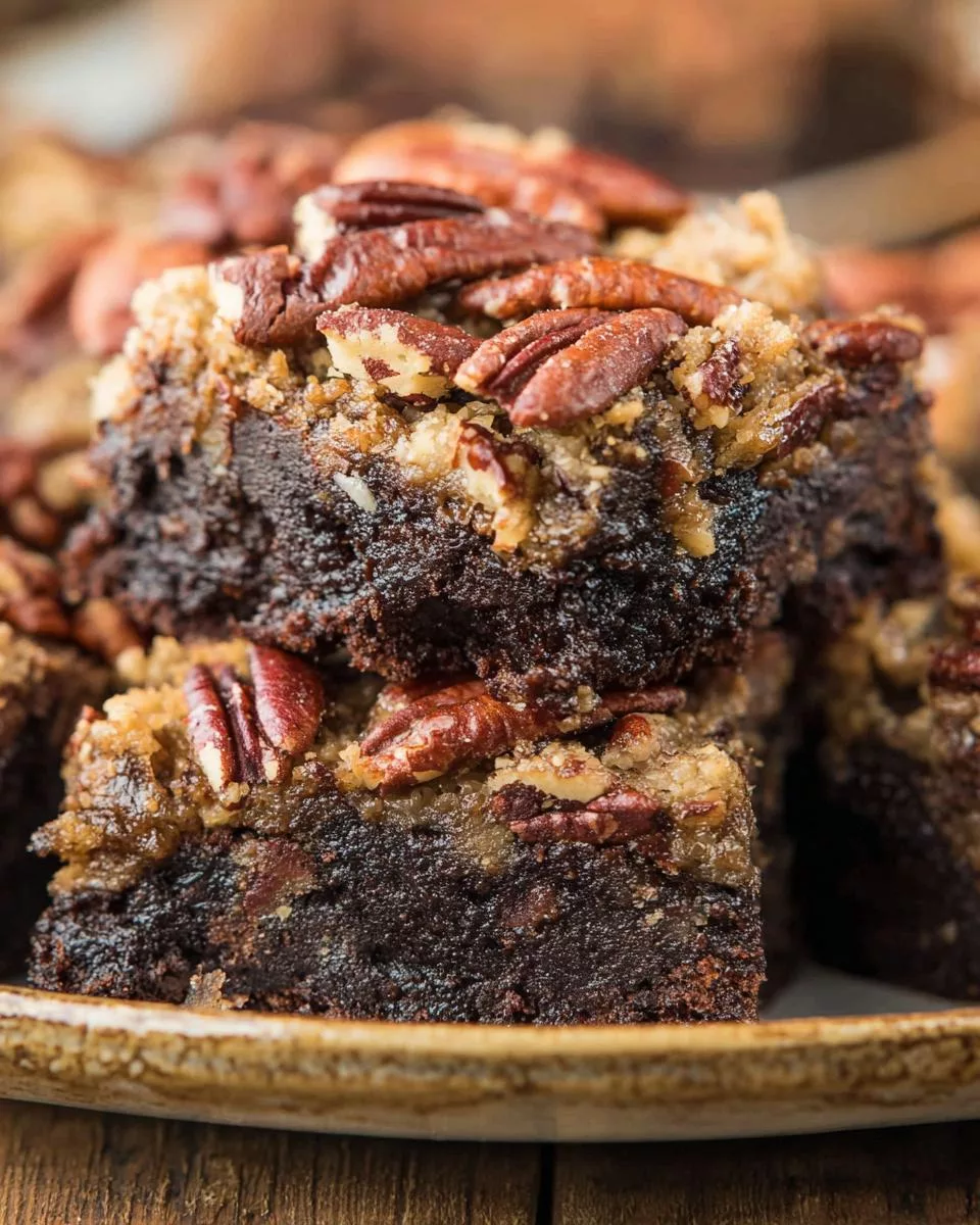 Pecan Pie Brownies - detail 2