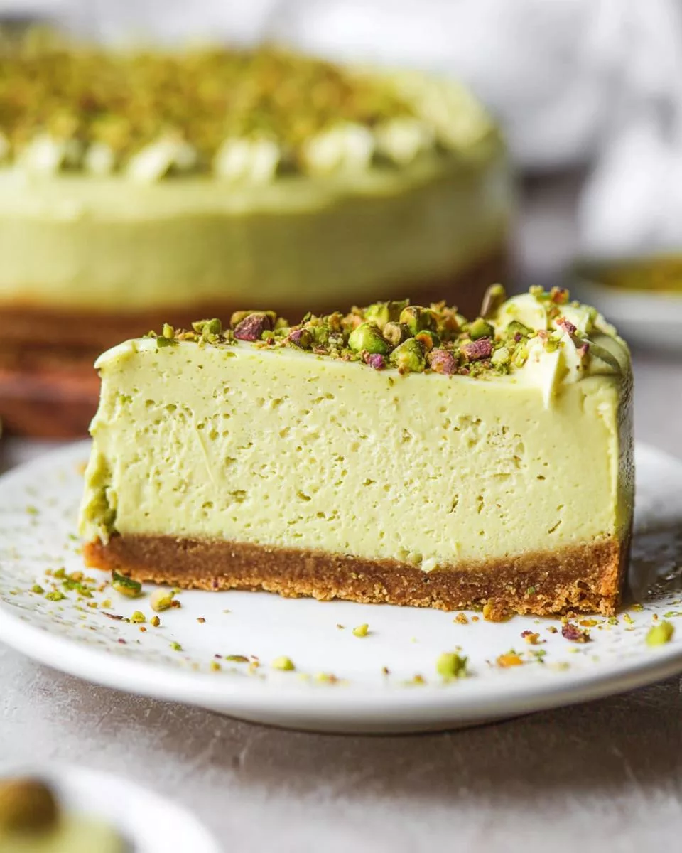 Pistachio Cheesecake - detail 2