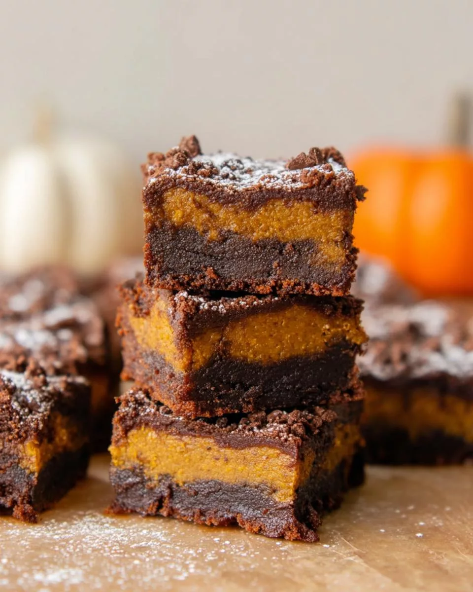Pumpkin Brownies - detail 2