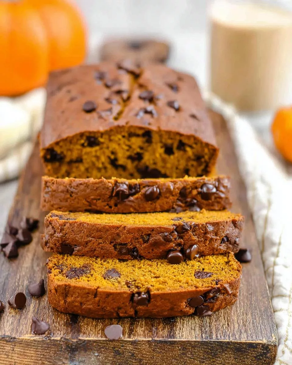 Pumpkin Chocolate Chip Bread - detail 1