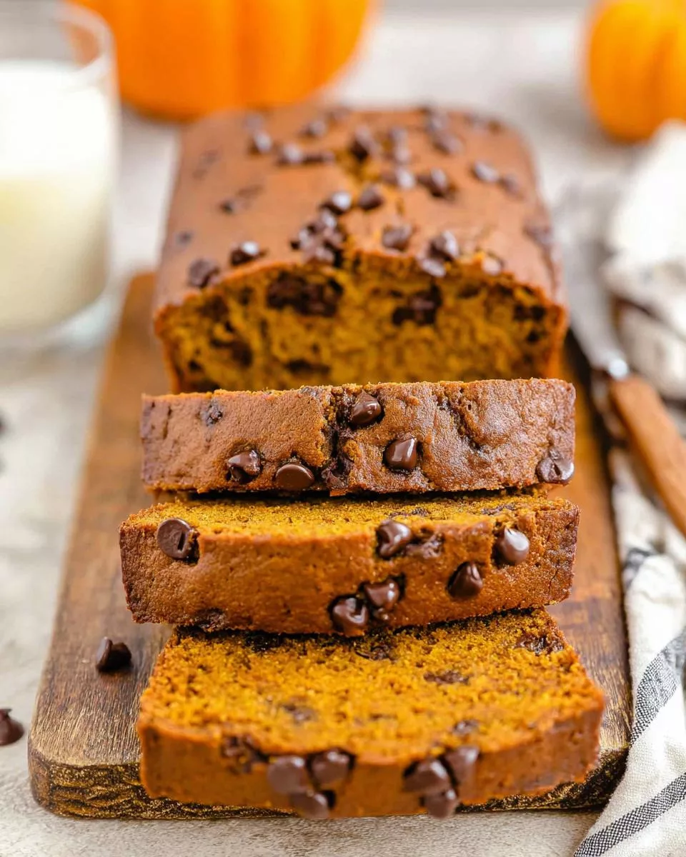 Pumpkin Chocolate Chip Bread - detail 2
