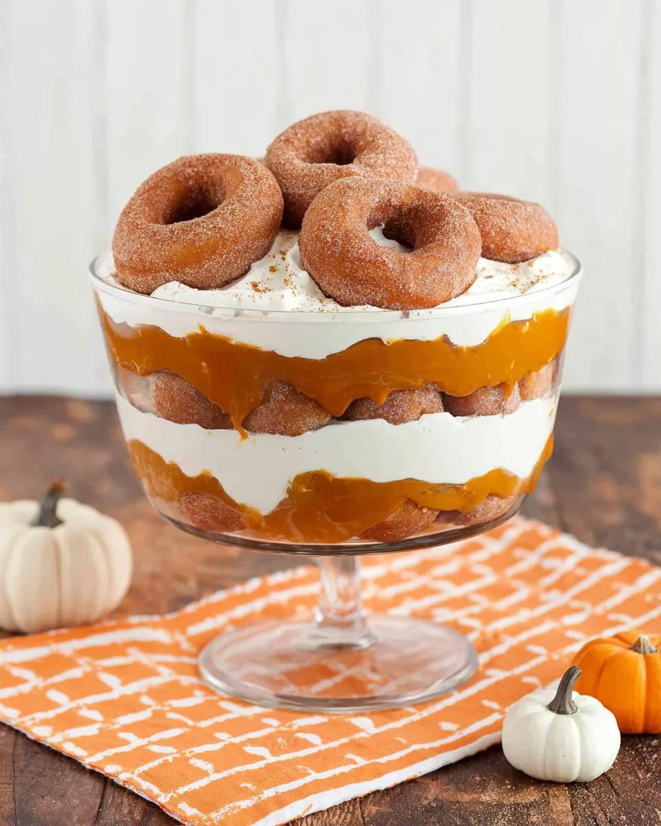 Pumpkin Spice Donut Cheesecake Trifle - detail 1