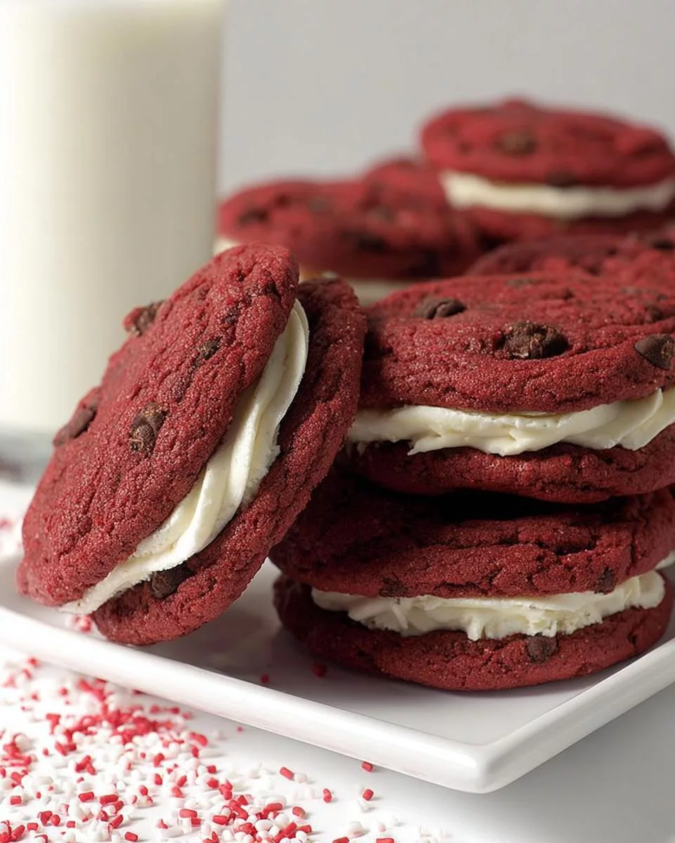 Red Velvet Sandwich Cookies - detail 1