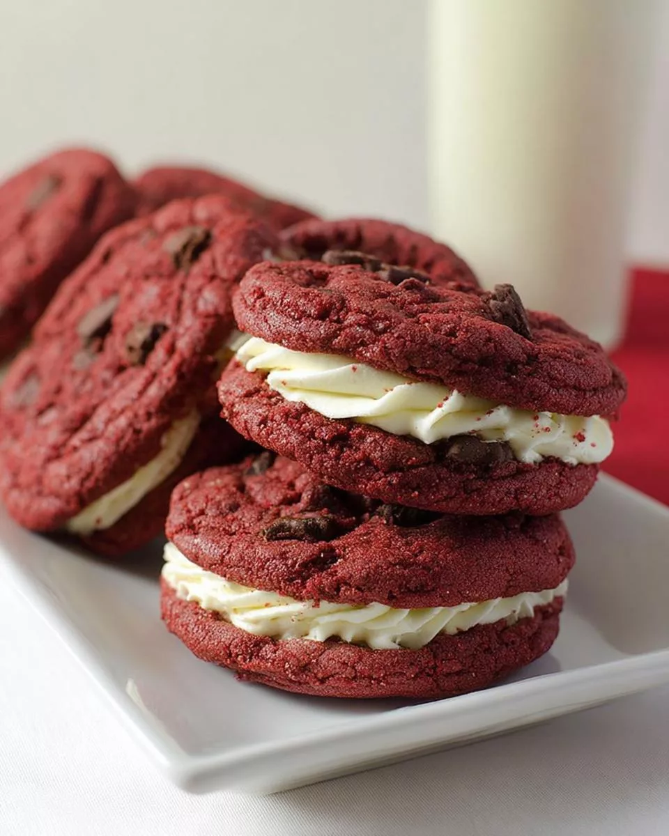 Red Velvet Sandwich Cookies - detail 2