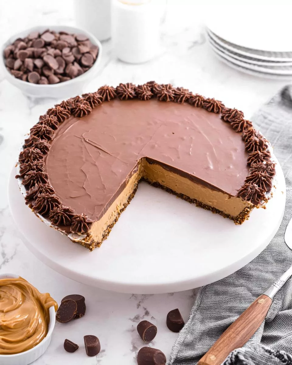 Reese’s Peanut Butter Cup Pie - detail 1