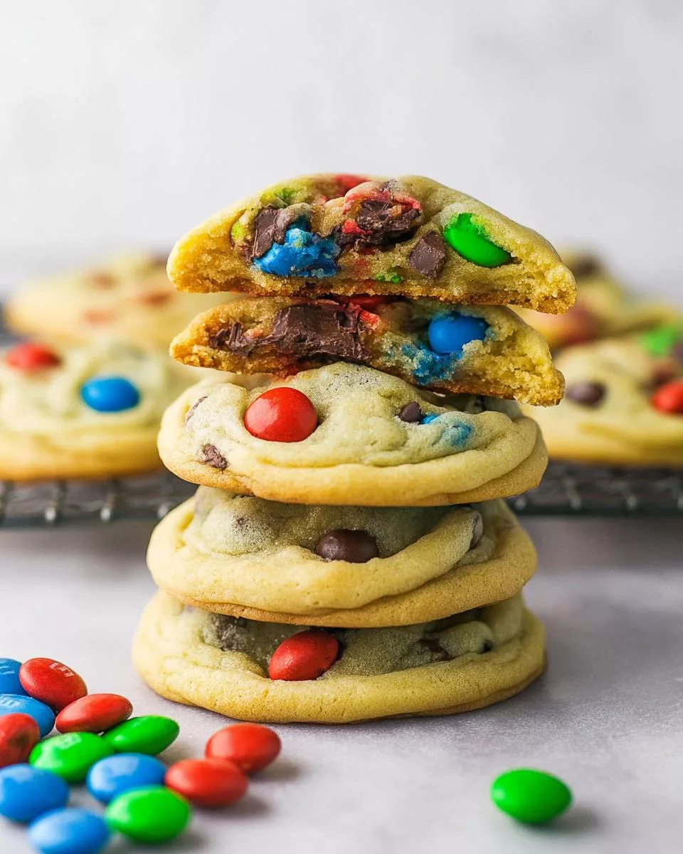 Soft Baked M&M Cookies - detail 2
