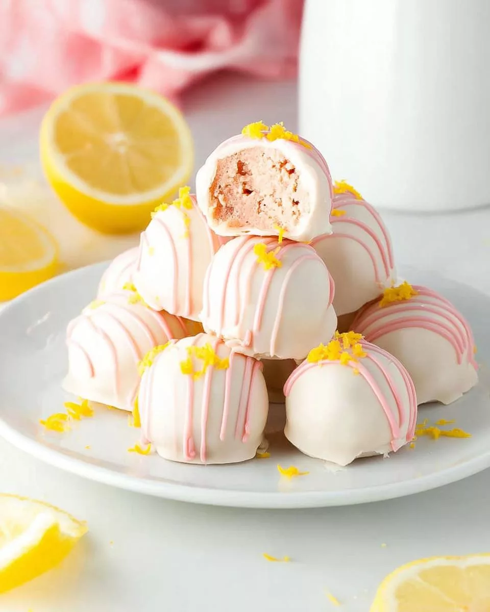Strawberry Lemonade Truffles - detail 1