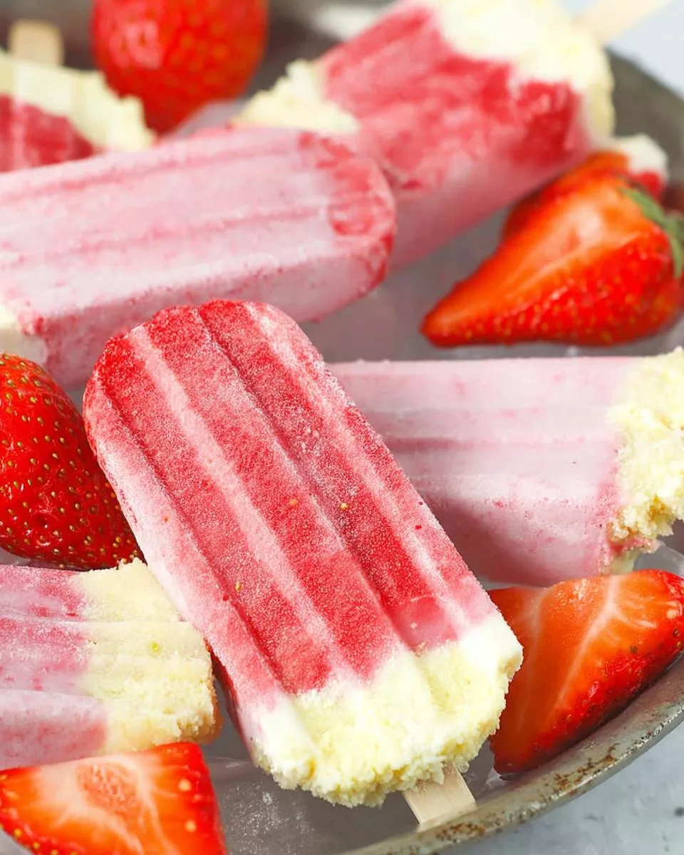 Strawberry Shortcake Popsicles - detail 1