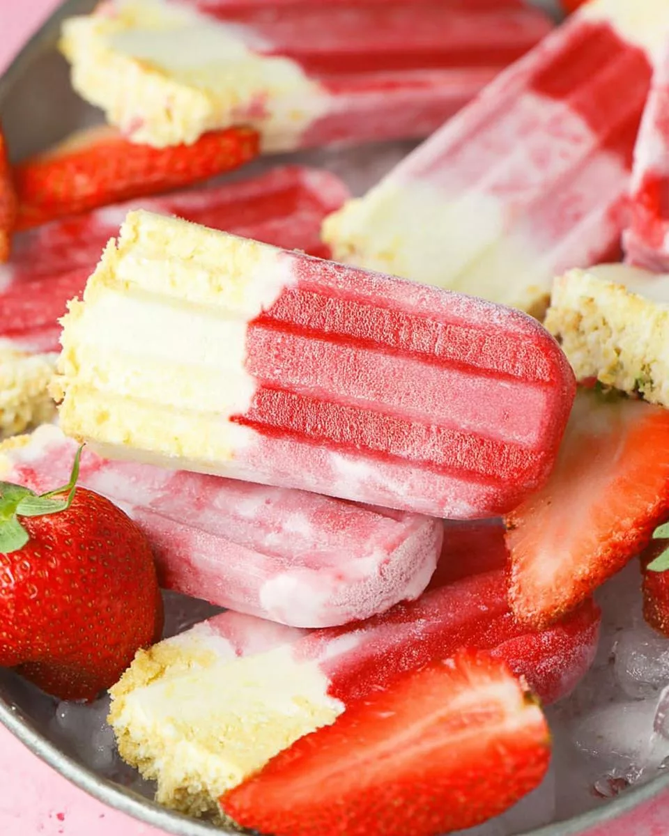 Strawberry Shortcake Popsicles - detail 2