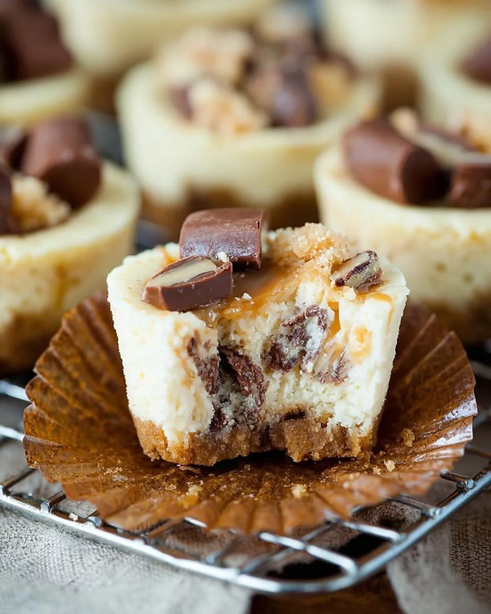 Twix Caramel Mini Cheesecakes - detail 1