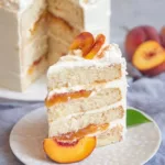 Vanilla Peach Layer Cake
