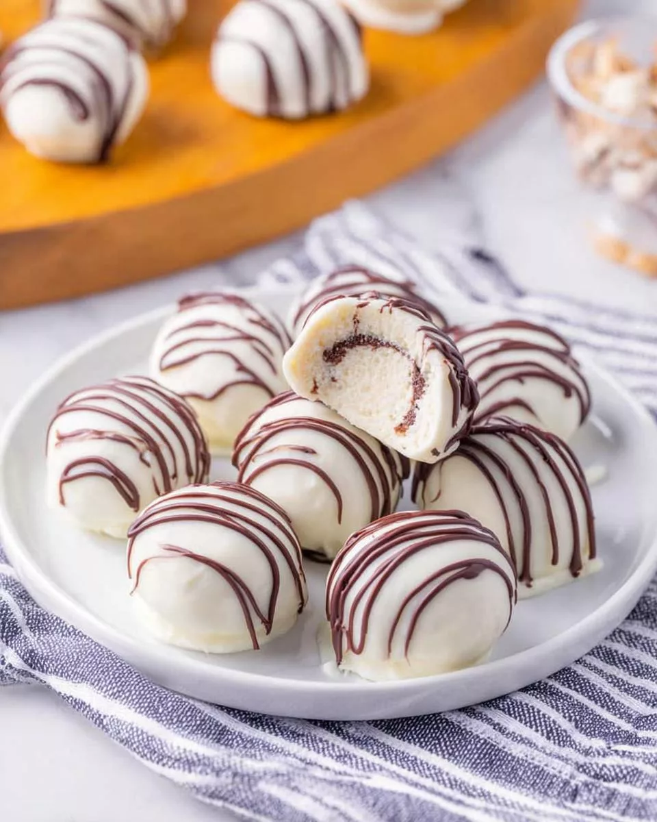 Zebra Cake Balls - detail 1