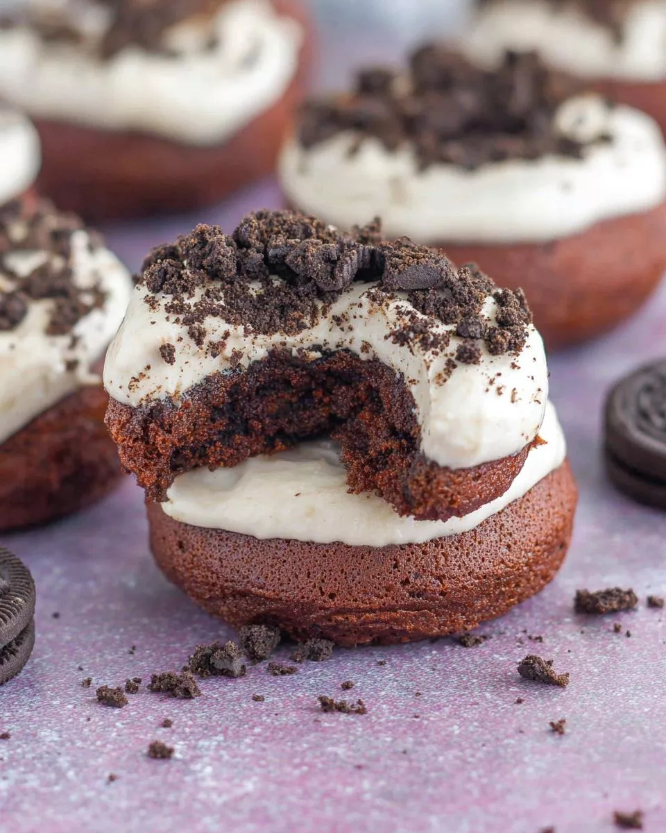 Baked Oreo Donuts - detail 1