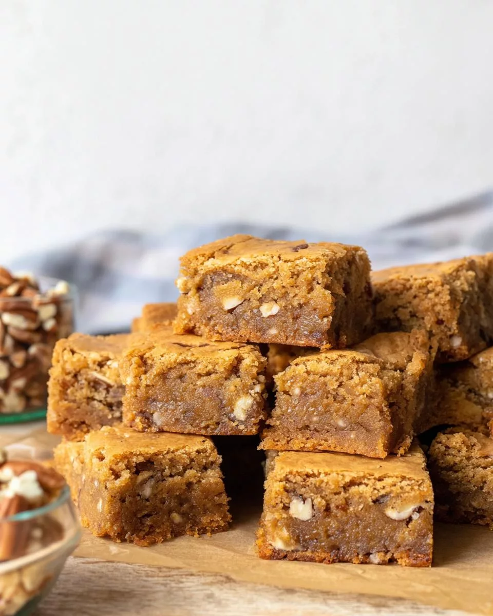 Browned Butter Pecan Blondies - detail 1