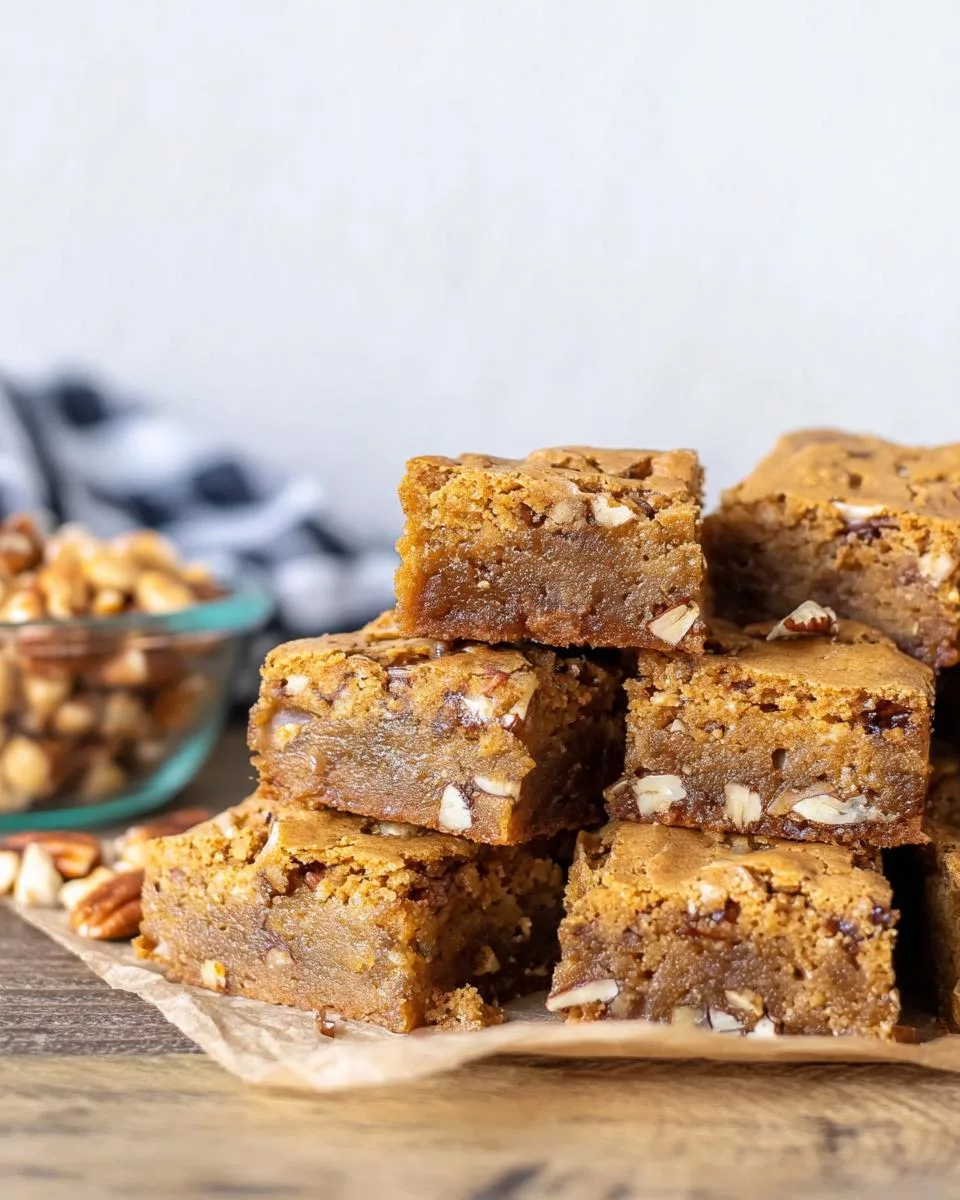 Browned Butter Pecan Blondies - detail 2