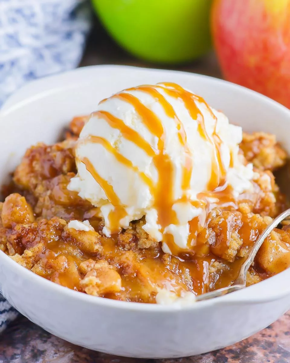 Caramel-Drizzled Easy Apple Cobbler - detail 2