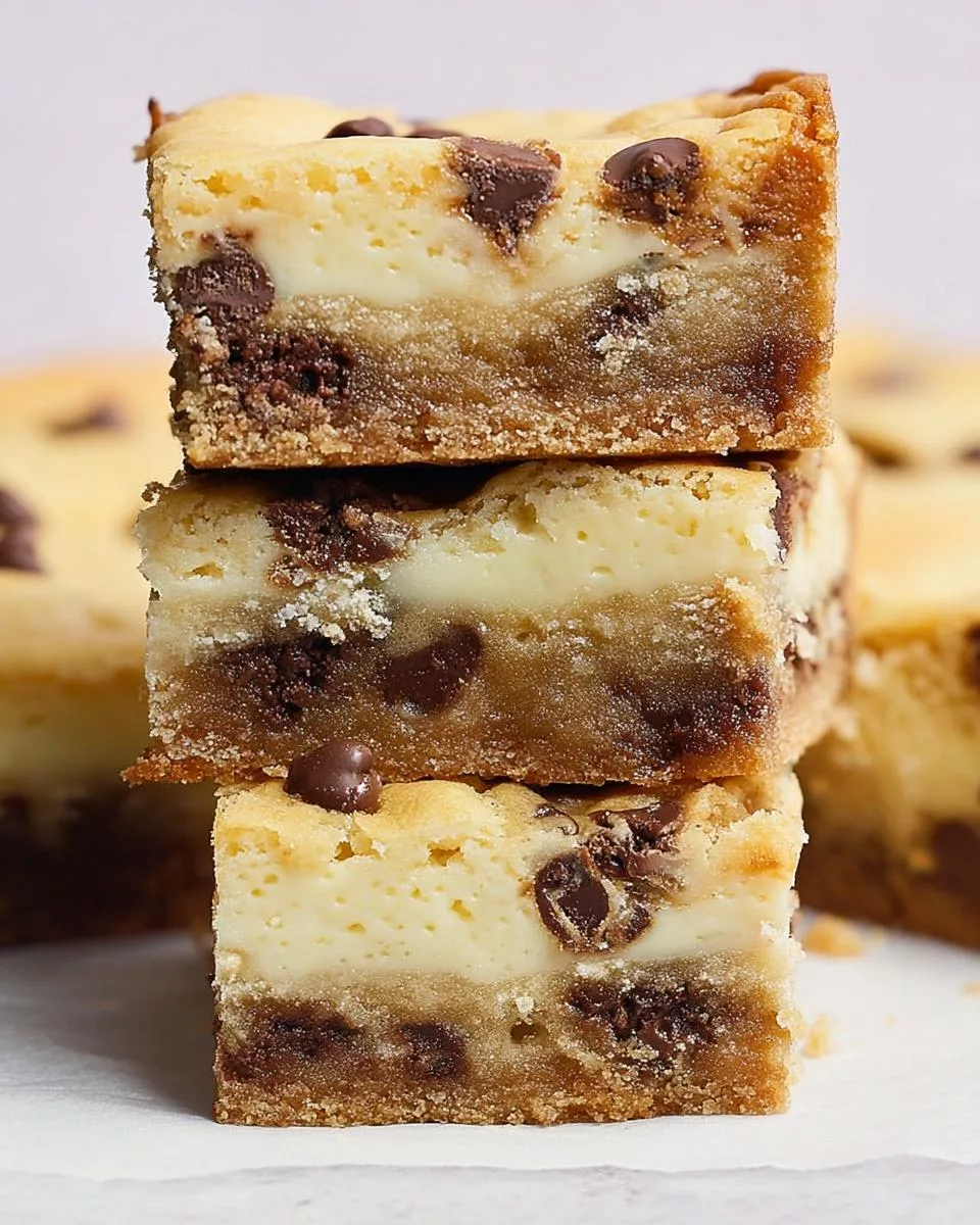Chocolate Chip Cookie Cheesecake Bars - detail 2