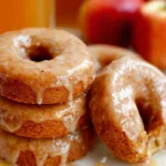 Cinnamon Vanilla Glazed Apple Cider Donuts