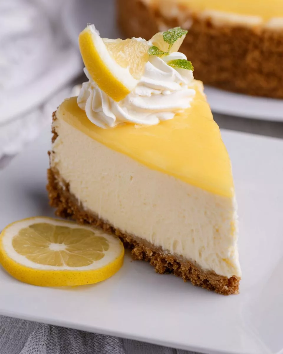Lemon Curd Cheesecake - detail 1