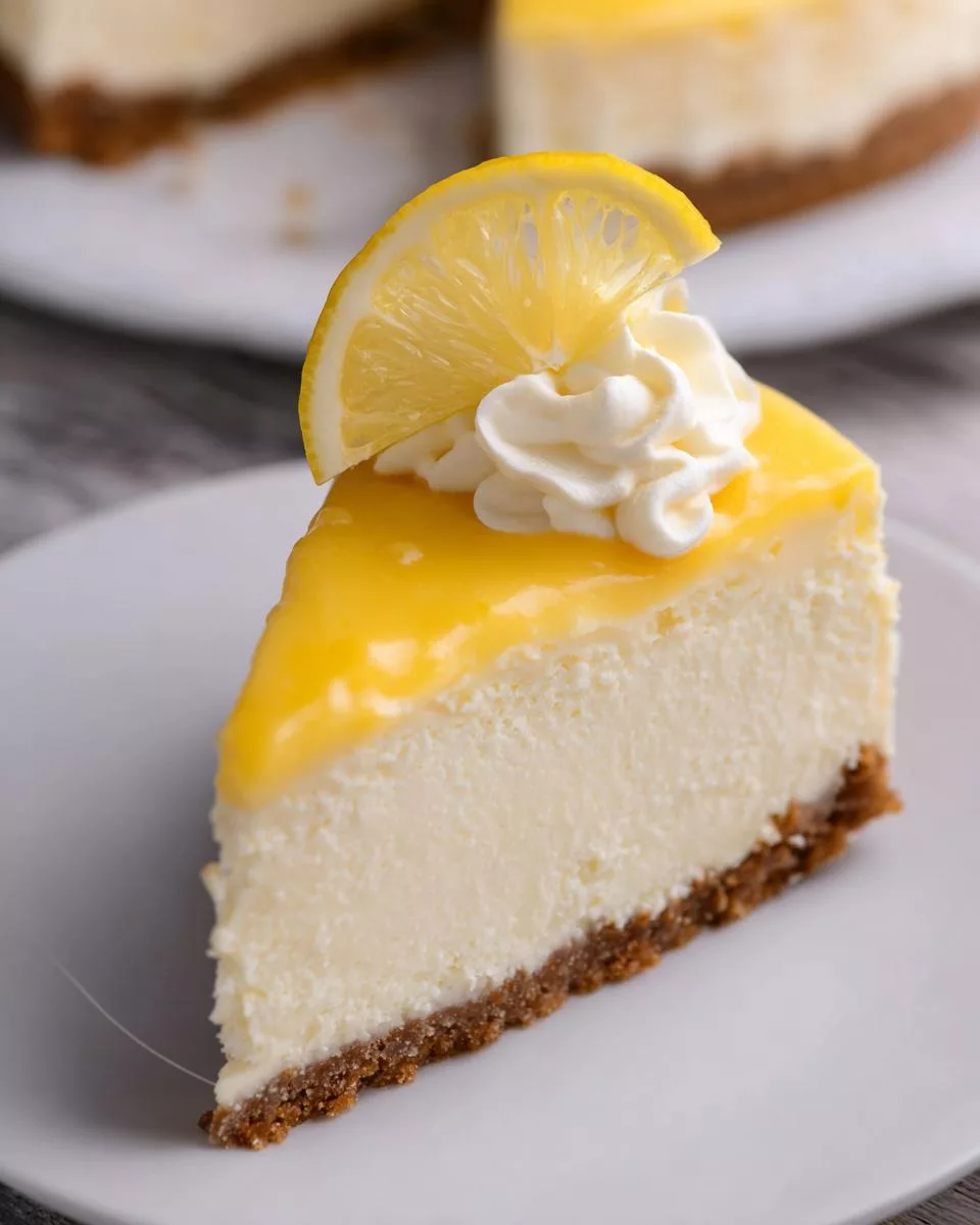 Lemon Curd Cheesecake - detail 2